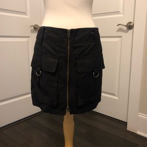 Vince black mini skirt